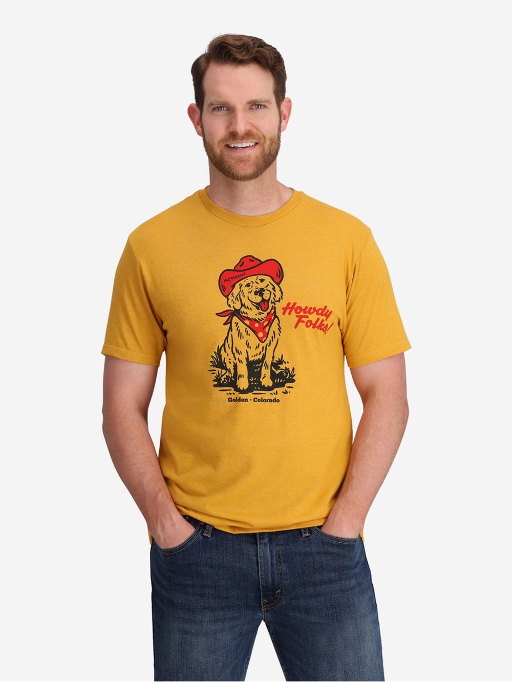 NWOT Howdy Folks! Dog Tee